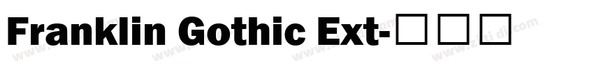 Franklin Gothic Ext字体转换